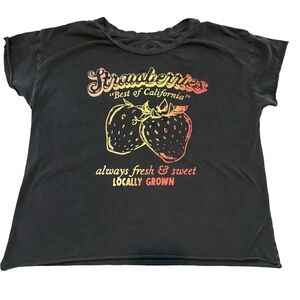 Anthropologie Midnight Rider Strawberry Tee